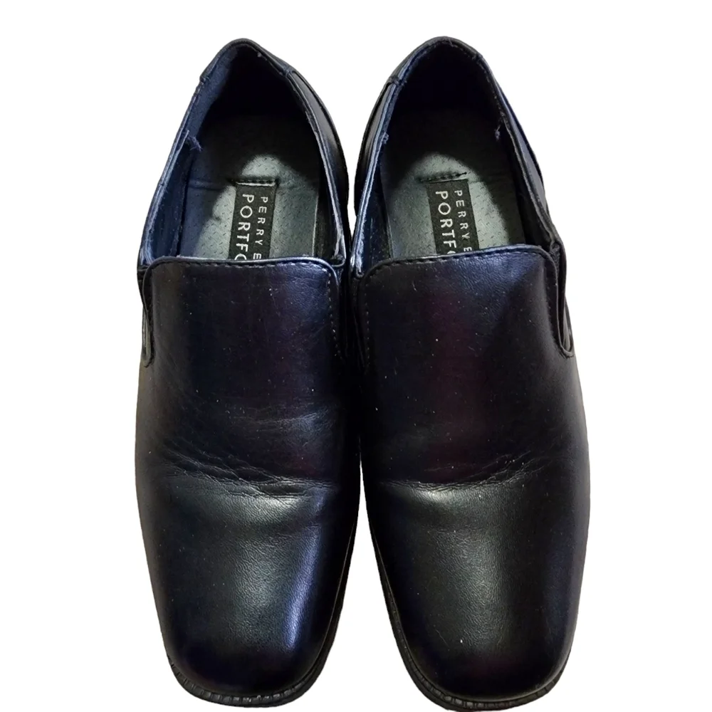 Perry Ellis Slip-on Dress Black Loafer - 13.5